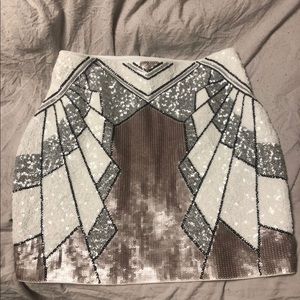 Express Sequin Skirt